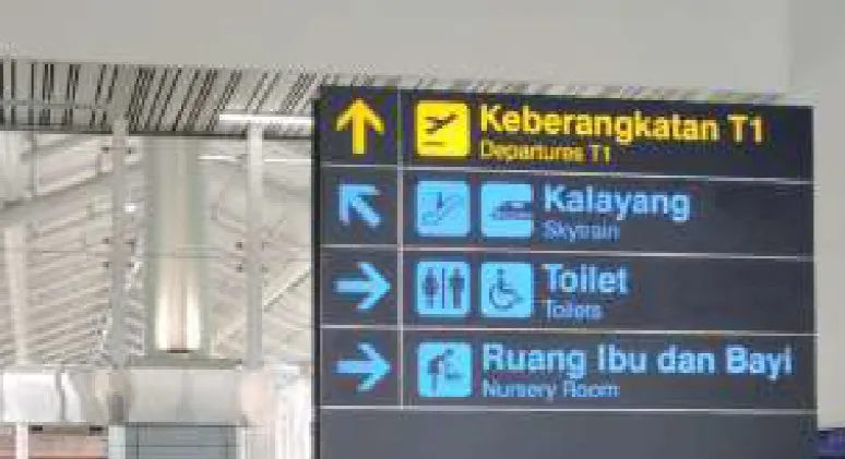 Penunjuk arah dua bahasa